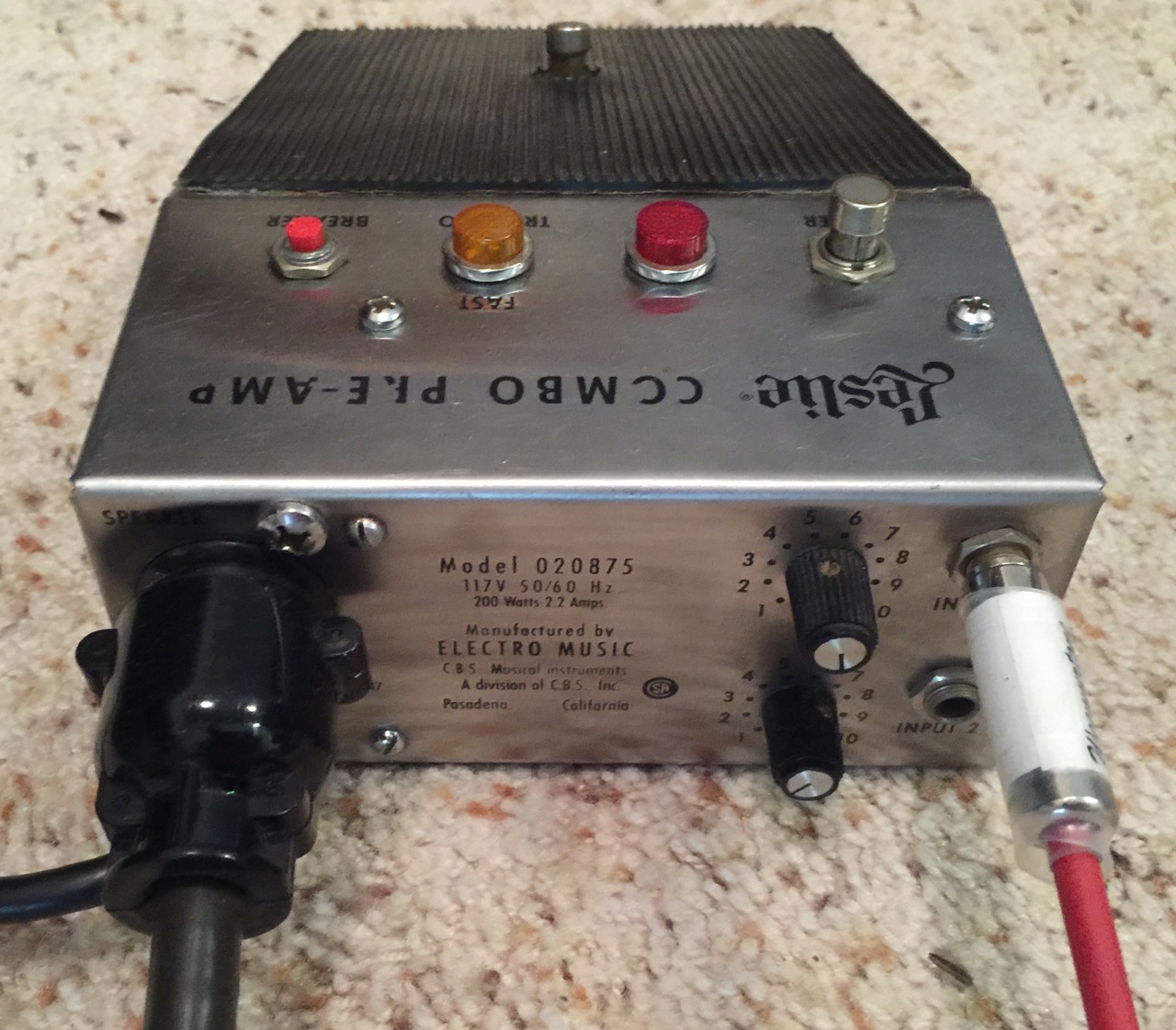 High on Technology REVVING UP THE LESLIE 147 WITH COMBO PREAMP AND NEW