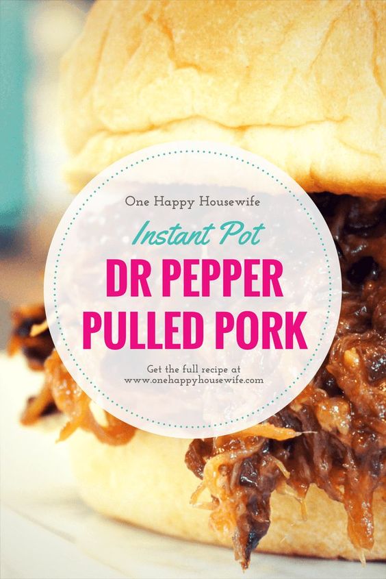 INSTANT POT DR. PEPPER PULLED PORK Easy Food Recipes