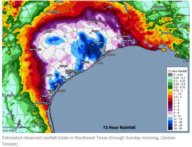 72 Hour Rainfall Totals Map