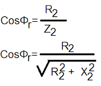 power factor of the induction motor rotor circuit