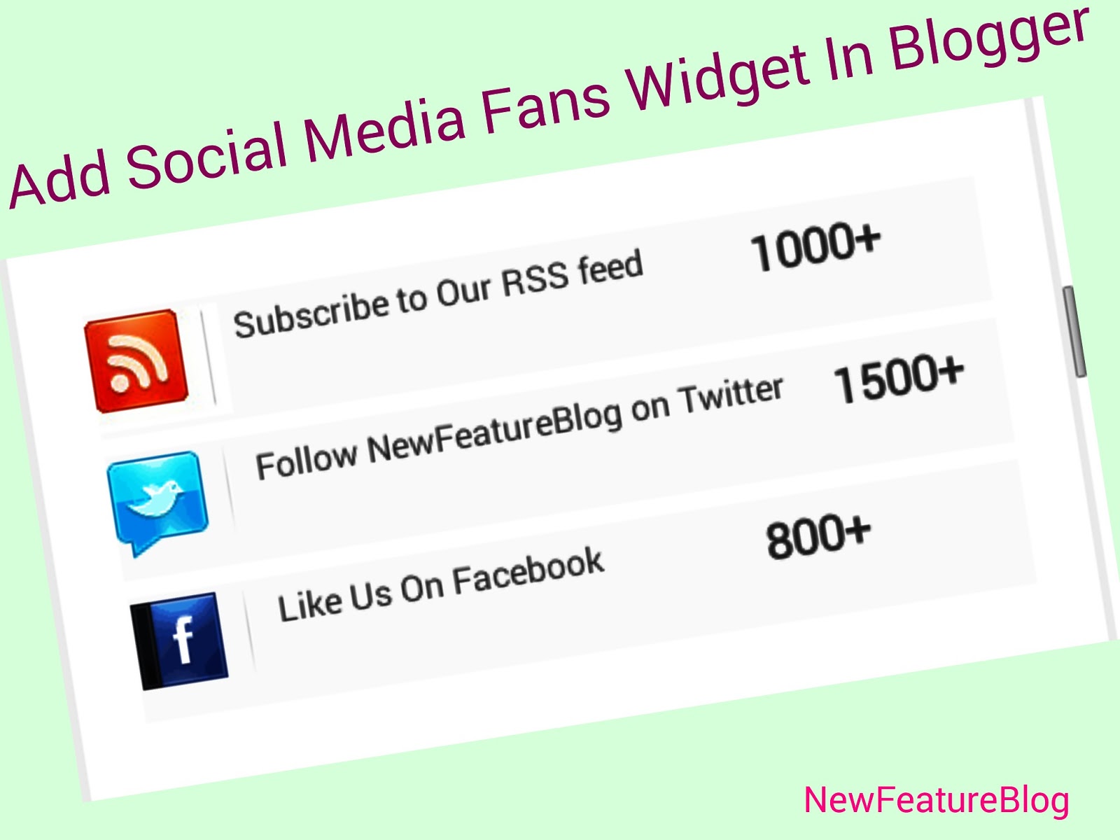 Social Media Fans Counter Widget Ko Blog Me Kaise Add Kare New