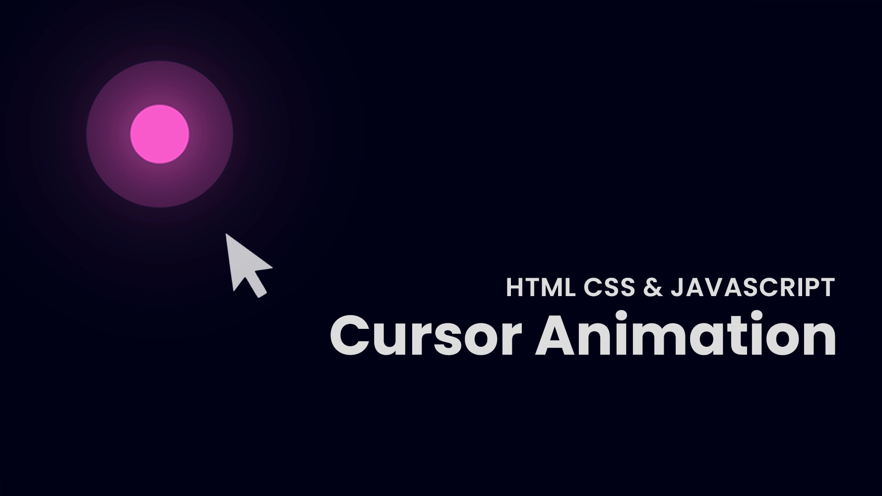 How to Make a Custom Mouse Cursor with Text Hover and Trail