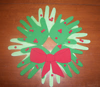 Handprint wreath