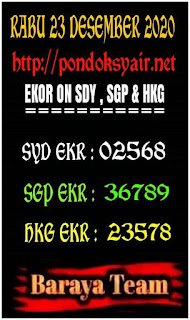 Syair Togel Sdy 23 Desember 2020