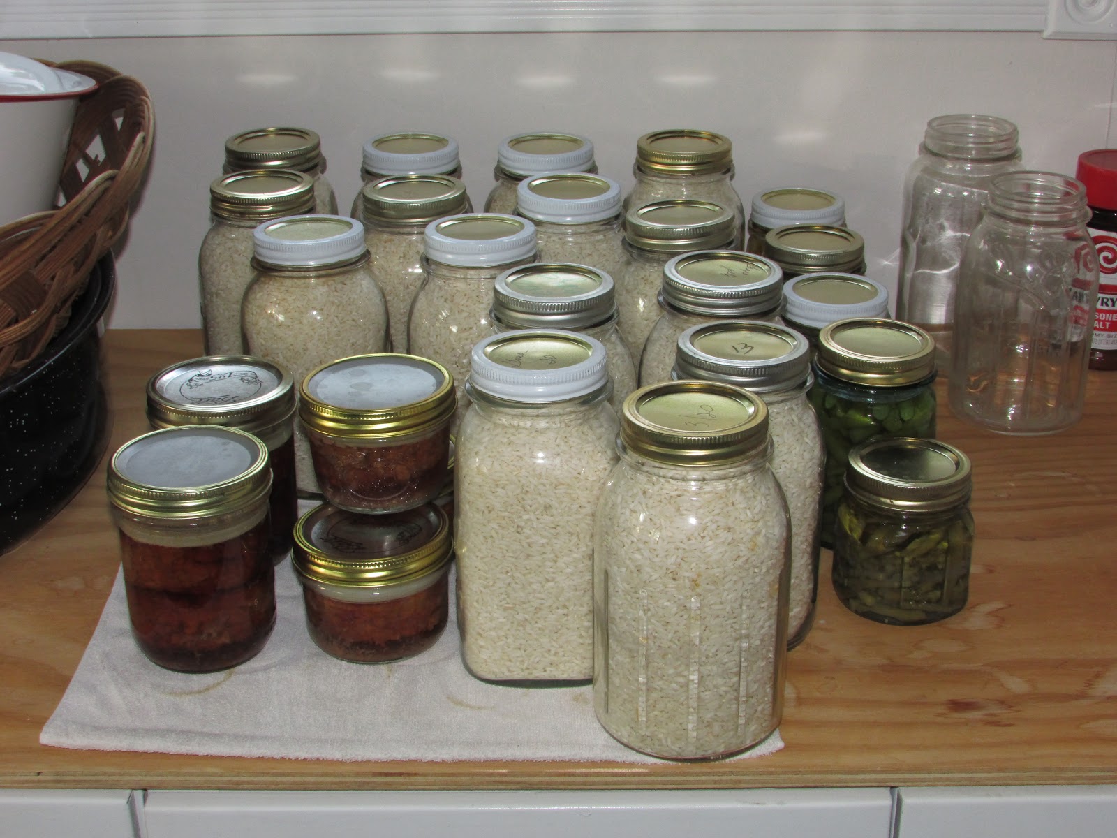 Wood Cookstove Cooking Oven Canning Dry Goods in a Wood Cookstove