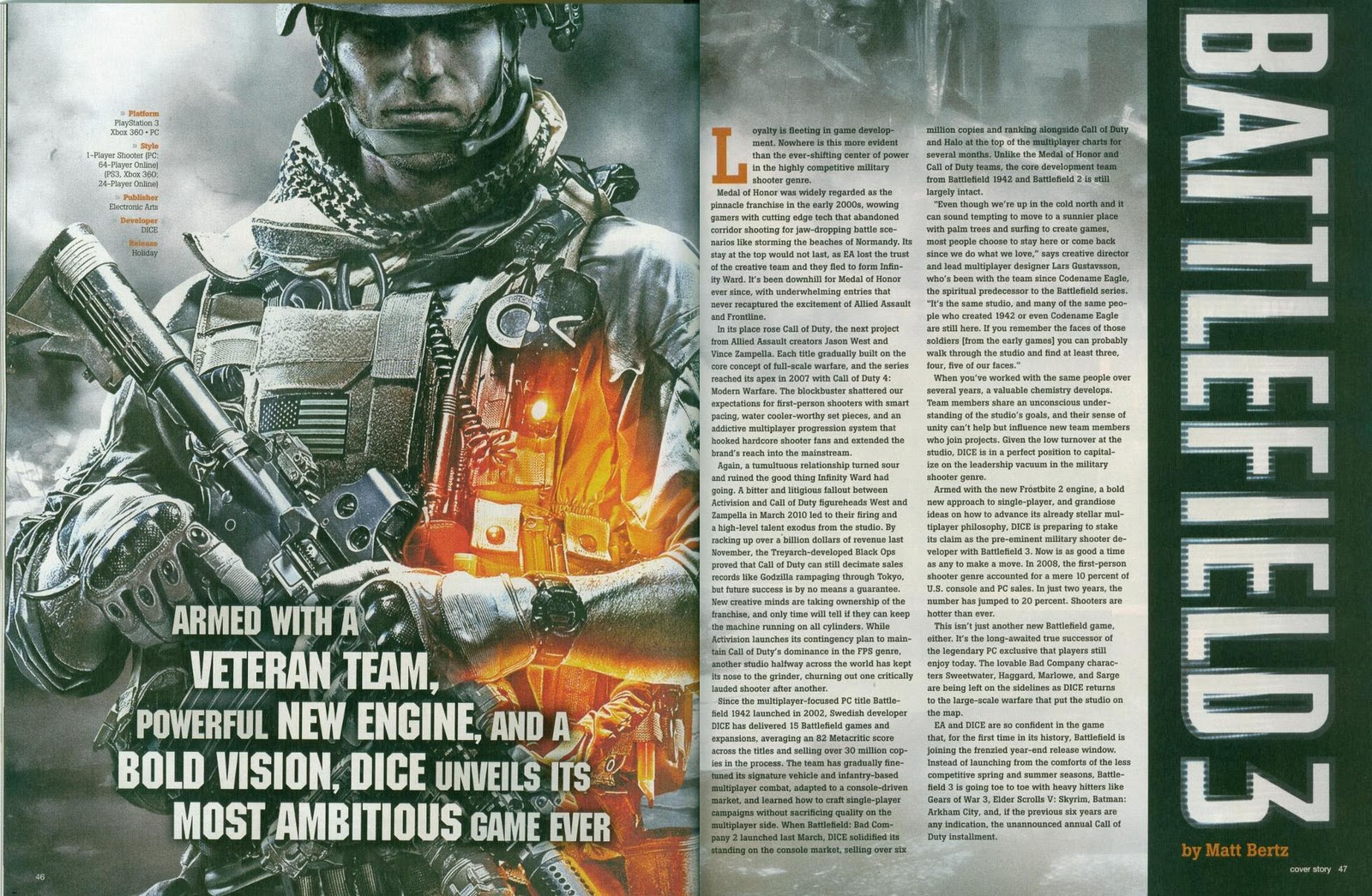 Battlefield 3 Info Battlefield 3 Game Informer Scans Surface