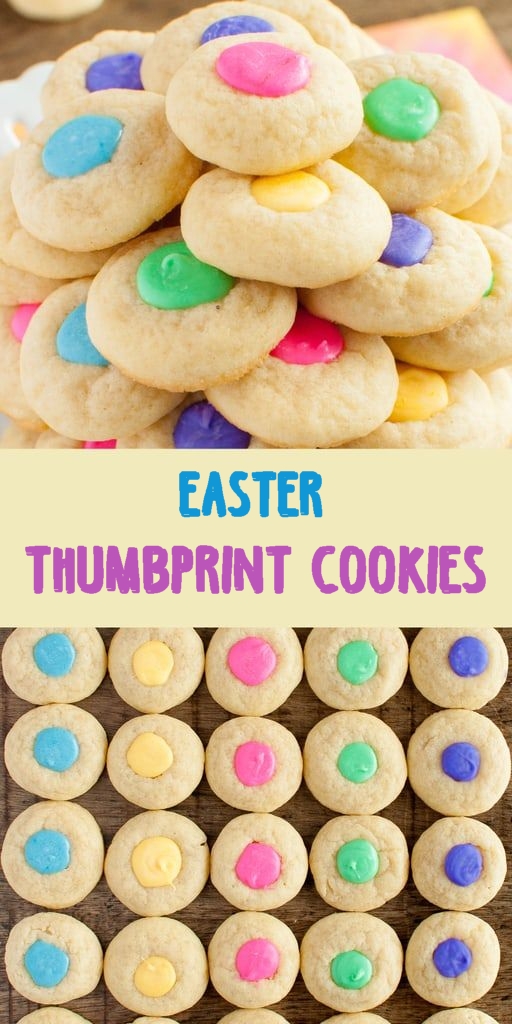 Easter Thumbprint Cookies - Onionringandthings