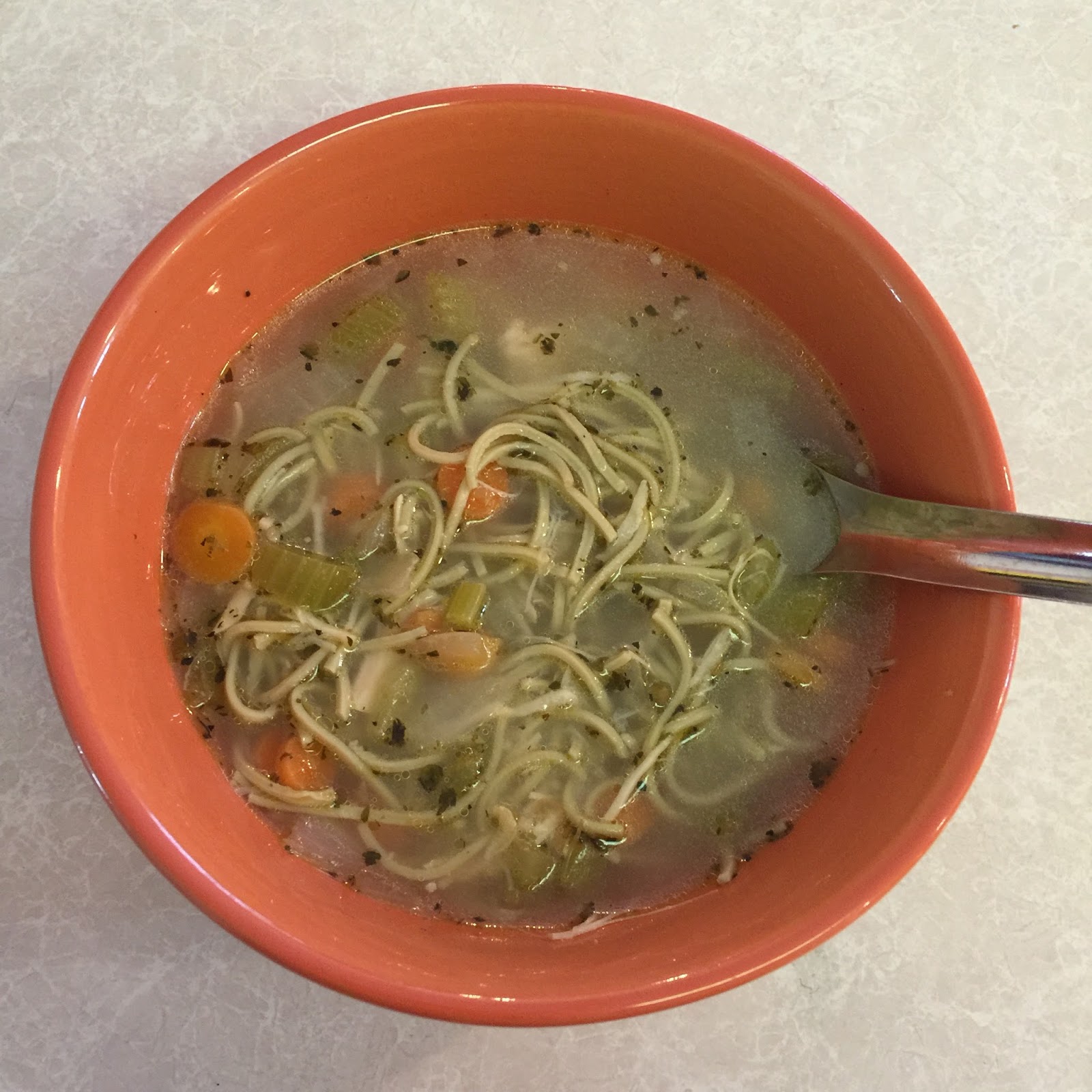 GlutenFree Warrior Chicken Noodle Soup Using Edamame Pasta