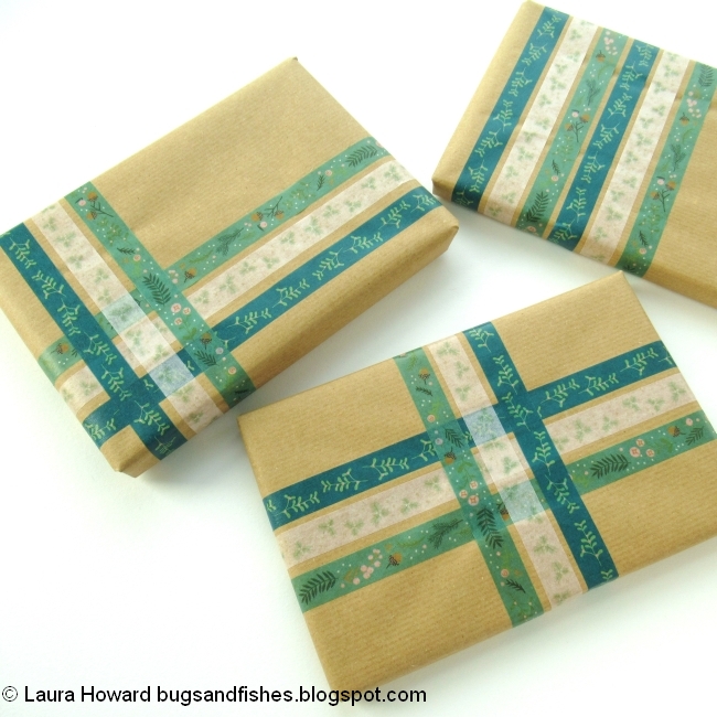 Bugs and Fishes by Lupin Brown Paper Packages Tied Up With... Washi Tape!