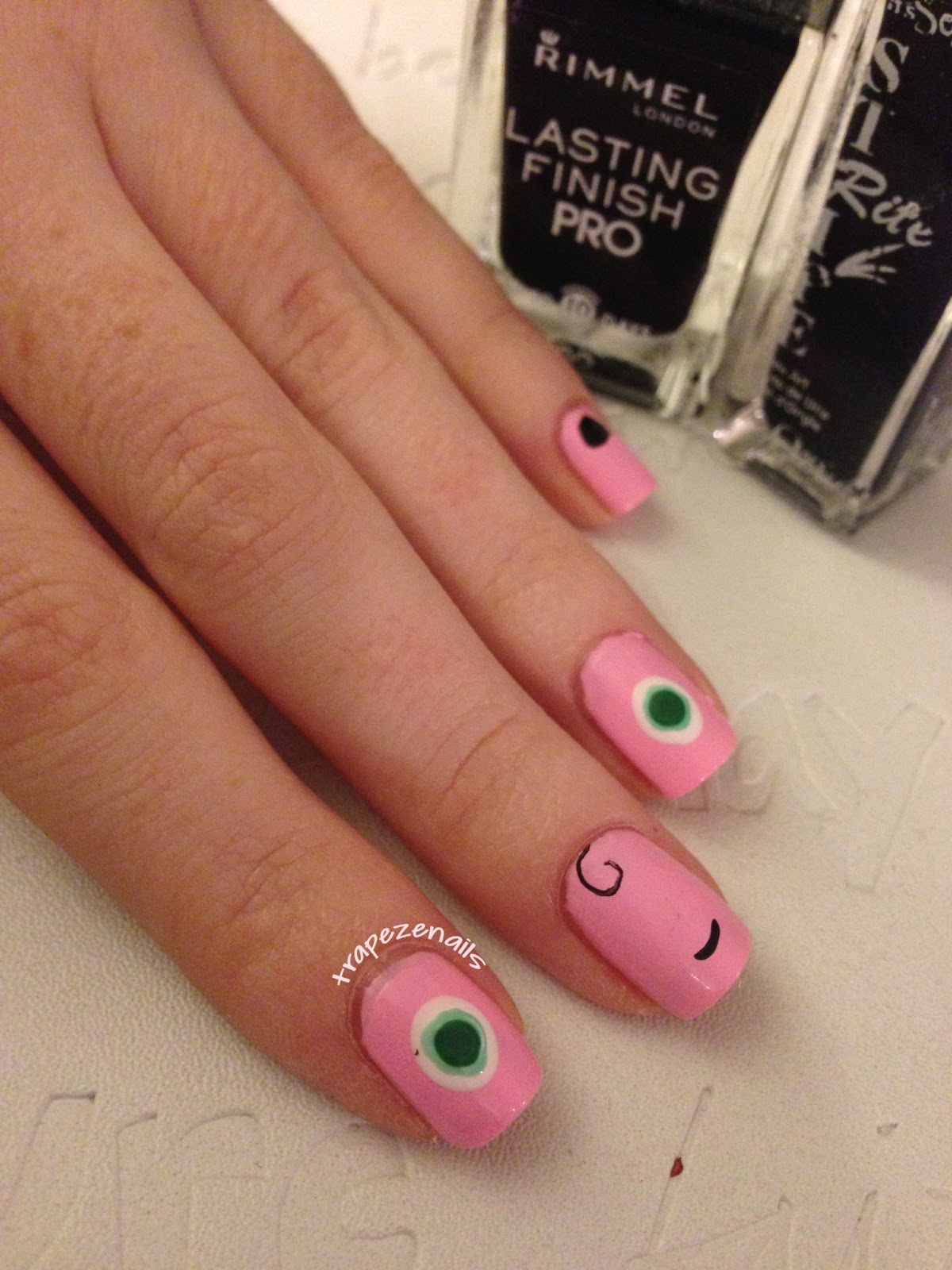 Trapeze Tutorial Jigglypuff Nails!