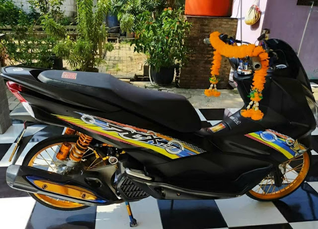 Modifikasi Pcx Warna Hitam Original, Polos, Metalik, Mutiara Doff Dll