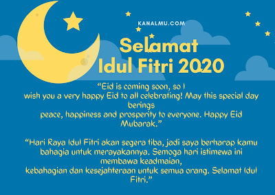 Kata - Kata bergambar ucapan idul fitri bahasa Inggris