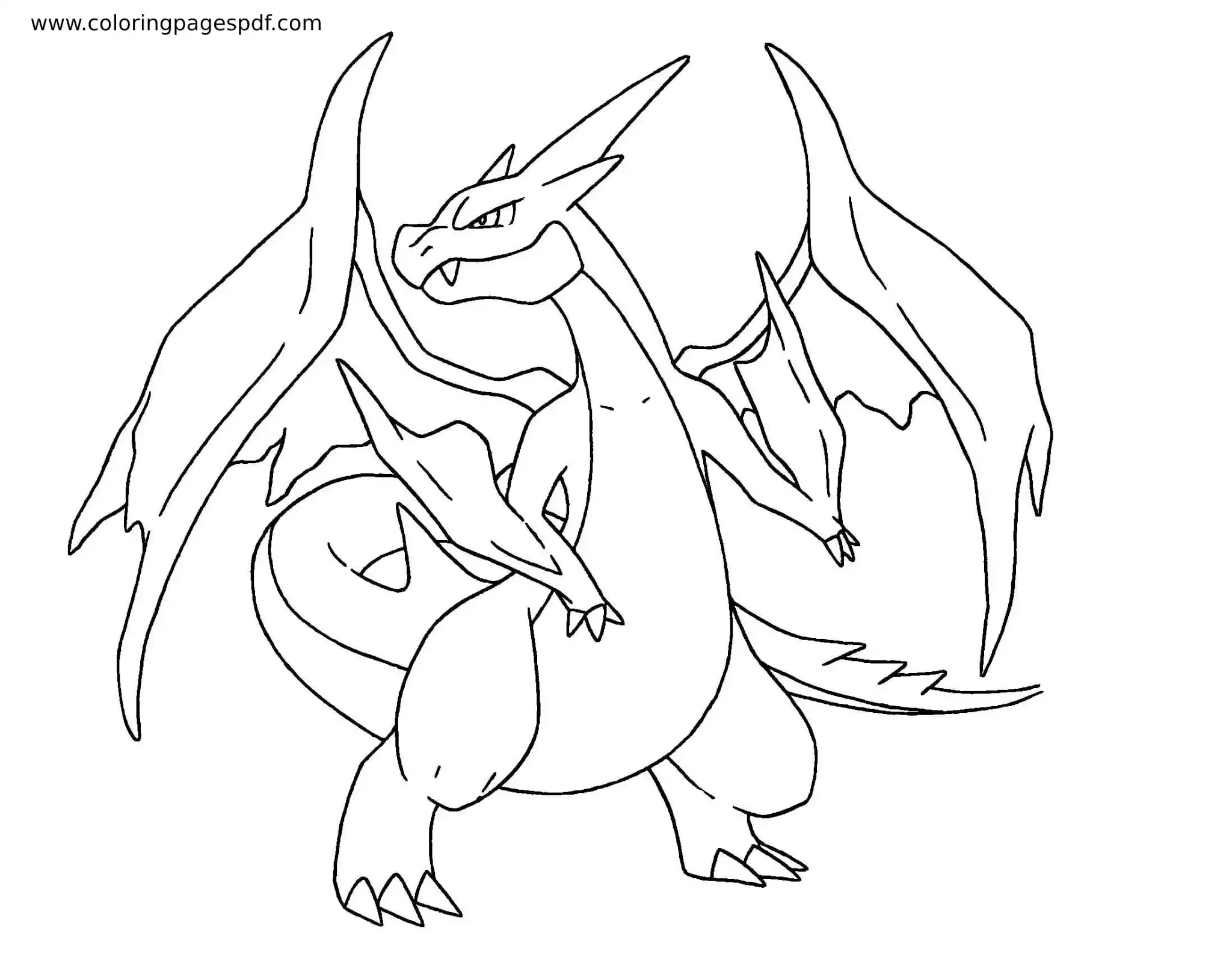 Coloring Page Of Charizard
