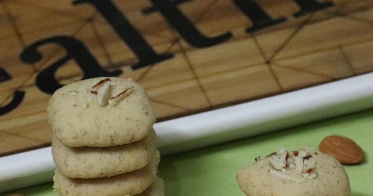 Easy Eggless Almond Butter Cookies Recipe Ami Bhatt