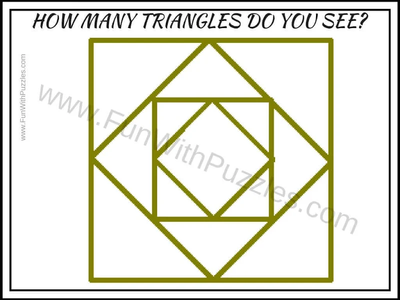 Triangles Counting Picture Puzzle