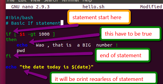 Bash script -5 If-Them Statement - Linux
