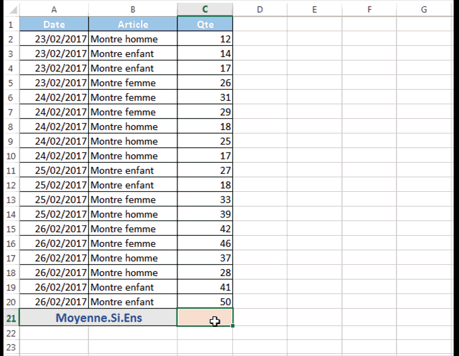 Moyenne Si Ens Exemple Moyenne Si Ens Exemple