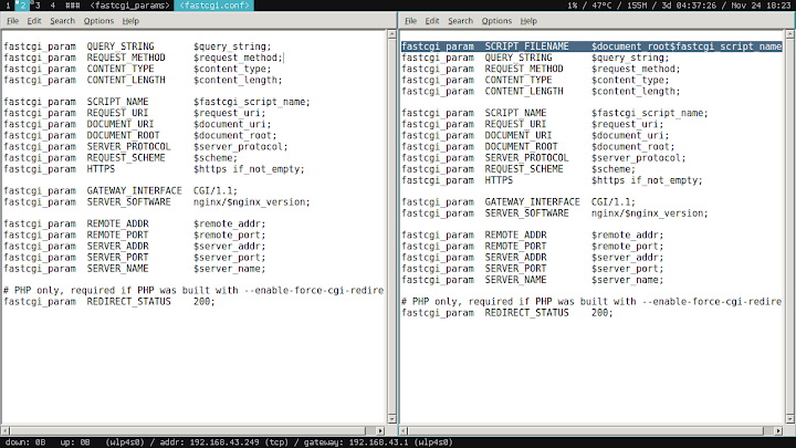 NGINX fastcgi_params