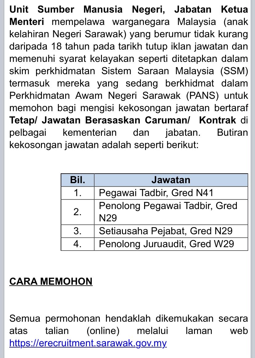 Unit sumber manusia negeri sarawak