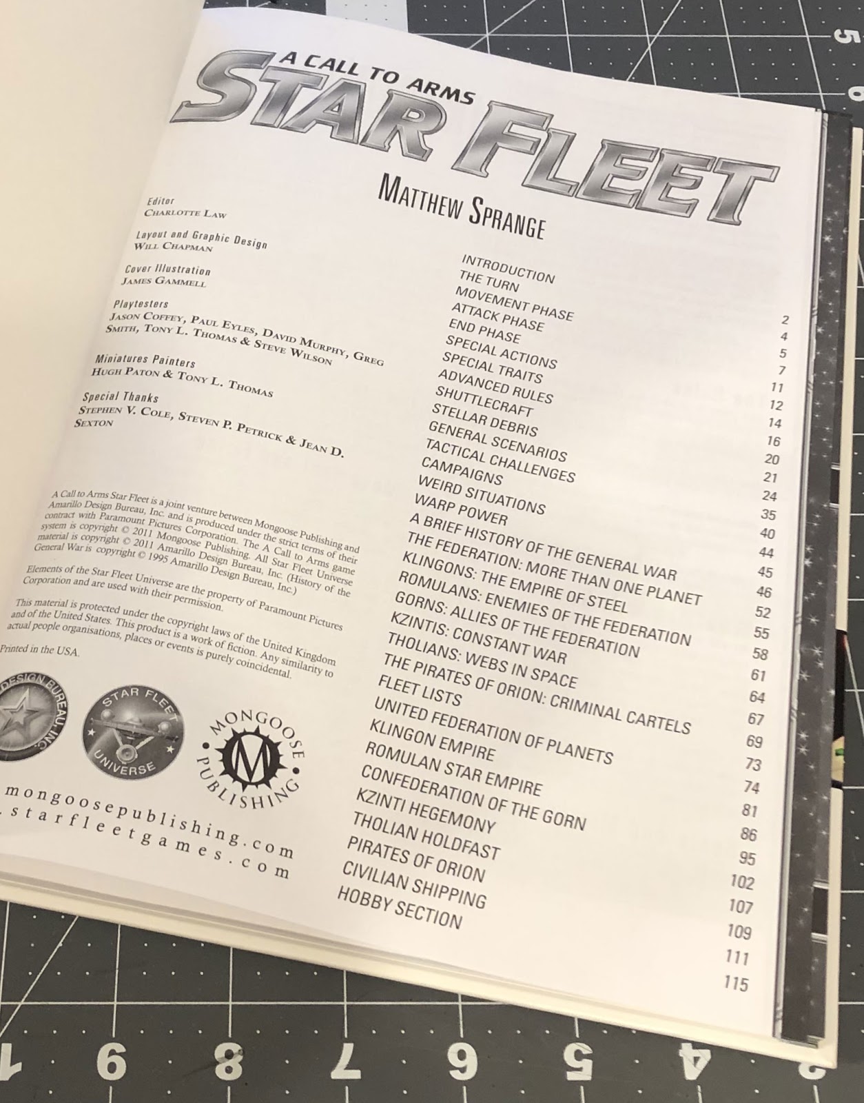 AMERICAN WARGAMERS ASSOCIATION A Call To Arms Star Fleet Rulebook