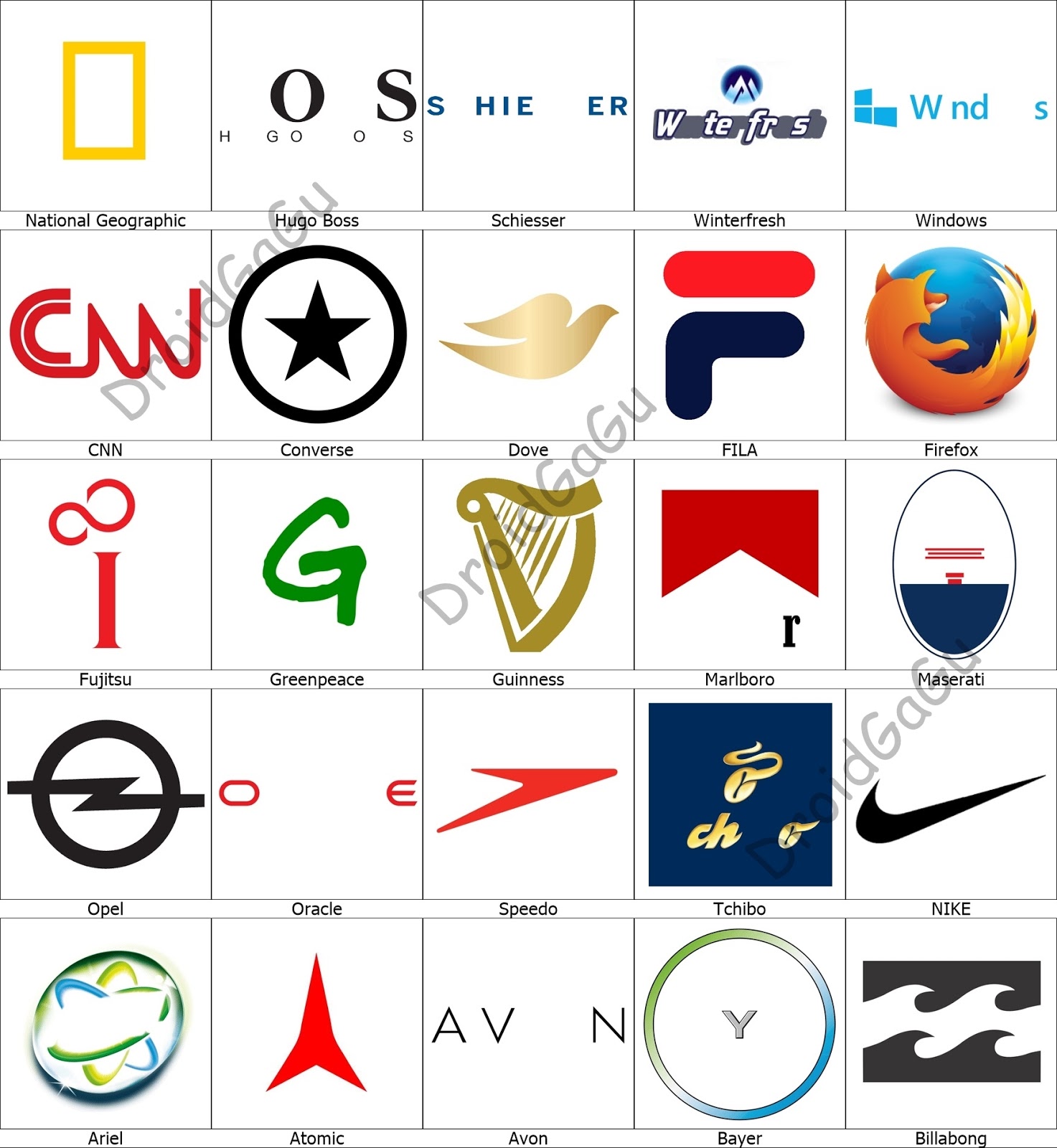 Logo Quiz Level 3 Answers - Bubble - DroidGaGu
