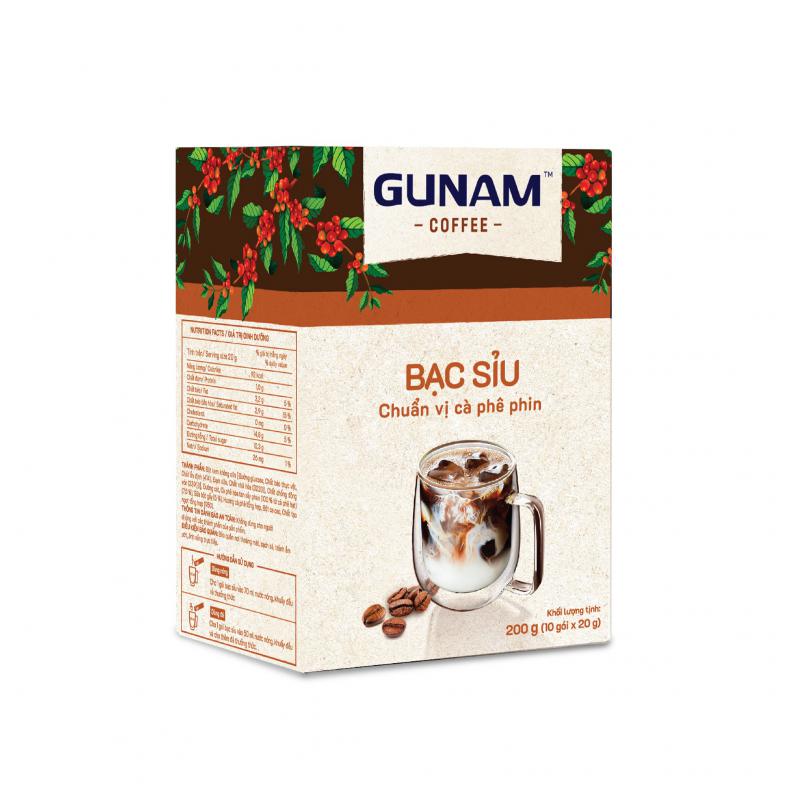 Combo 2 Hộp Cà Phê Hòa Tan GUNAM Bạc Sỉu Thơm Béo