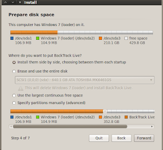 Install Backtrack 5