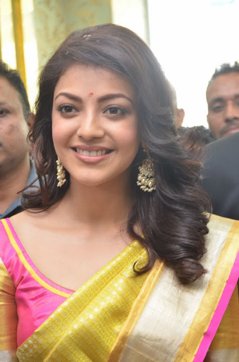 Kajal Aggarwal Stills At Trisha Designer Store Launch In Banjara Hills