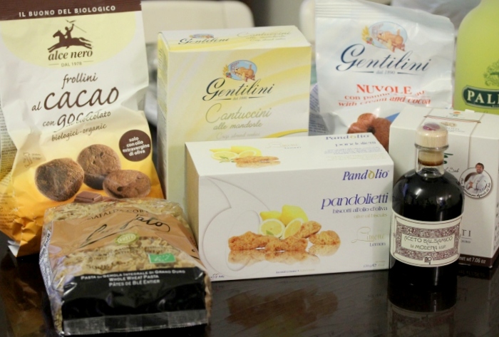 Souvenirs from Rome: cookies, pasta, balsemic vinegar, and limoncello