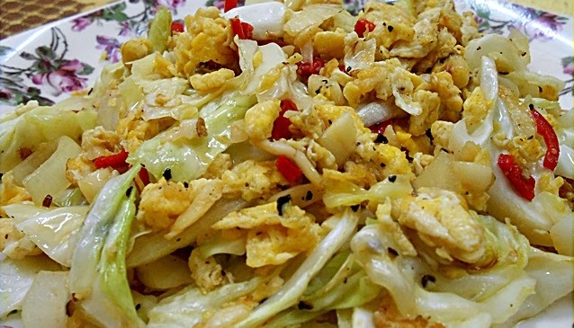 Resepi Sayur Kubis Goreng Telur Lazat Resepi Malaya Turun