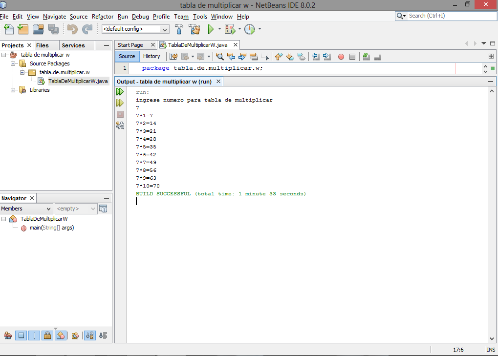 segunda sesión java tabla de multiplicar deseada (while, for, do while)