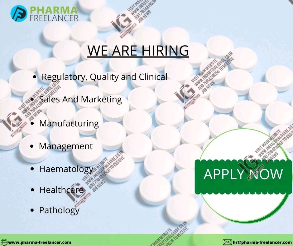 Pharma Freelancer jobs for Regulatory Quality Sales Marketing