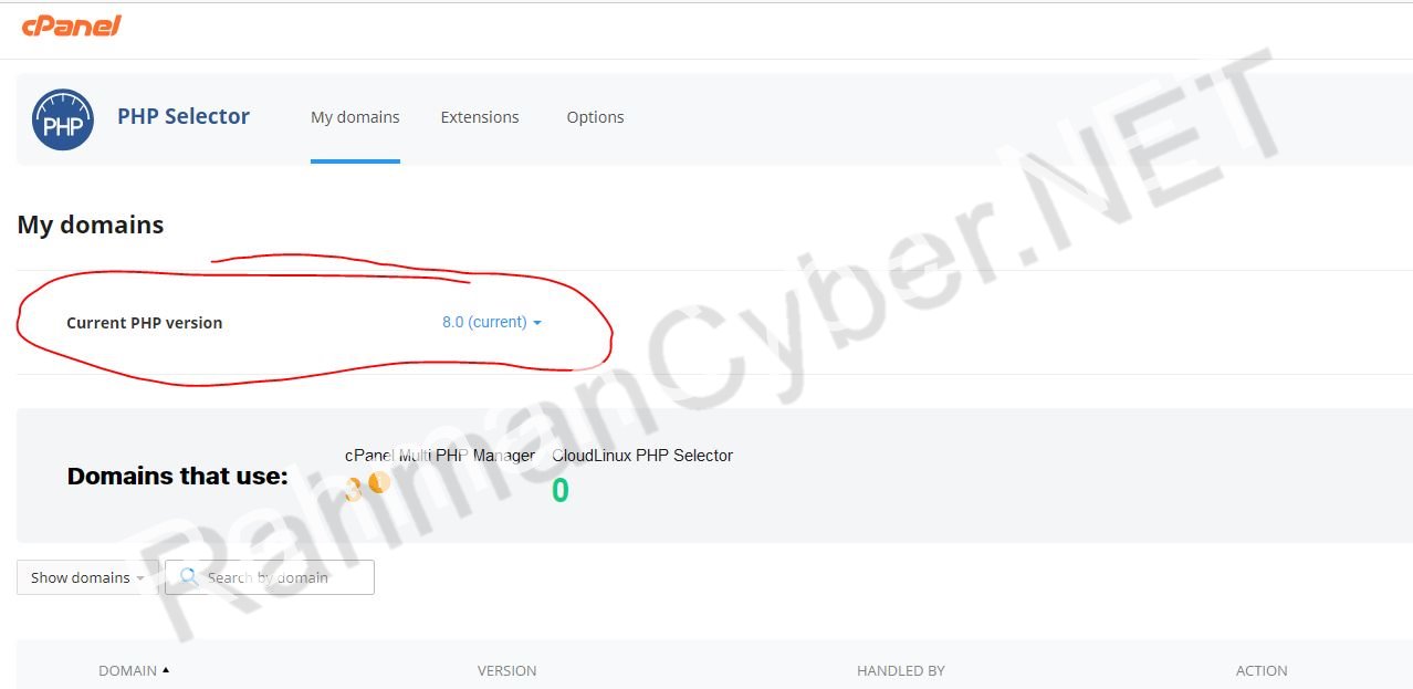 PHP version PHP version