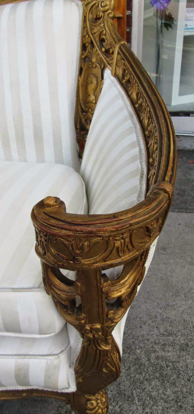 UHURU FURNITURE & COLLECTIBLES SOLD Louis XIV Style Antique Sofa 350