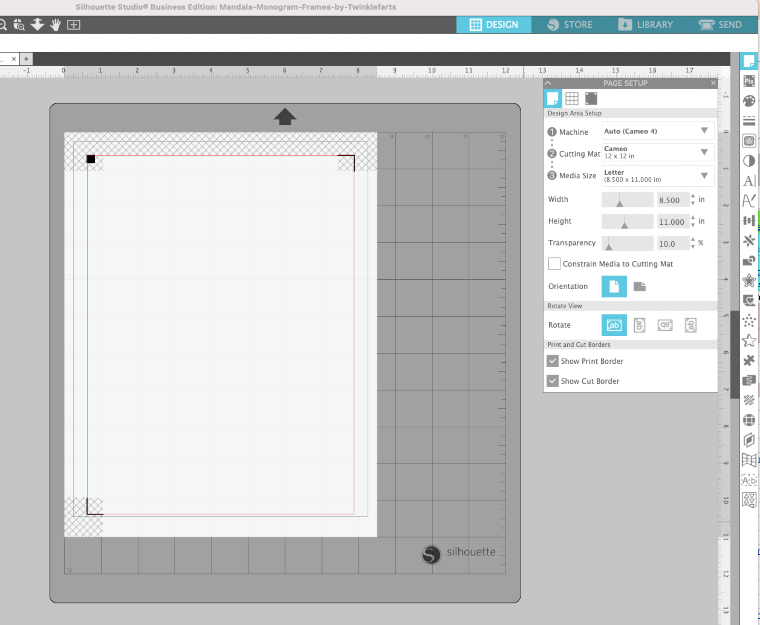 Silhouette Studio Printer Border How and Why to Use It Silhouette School