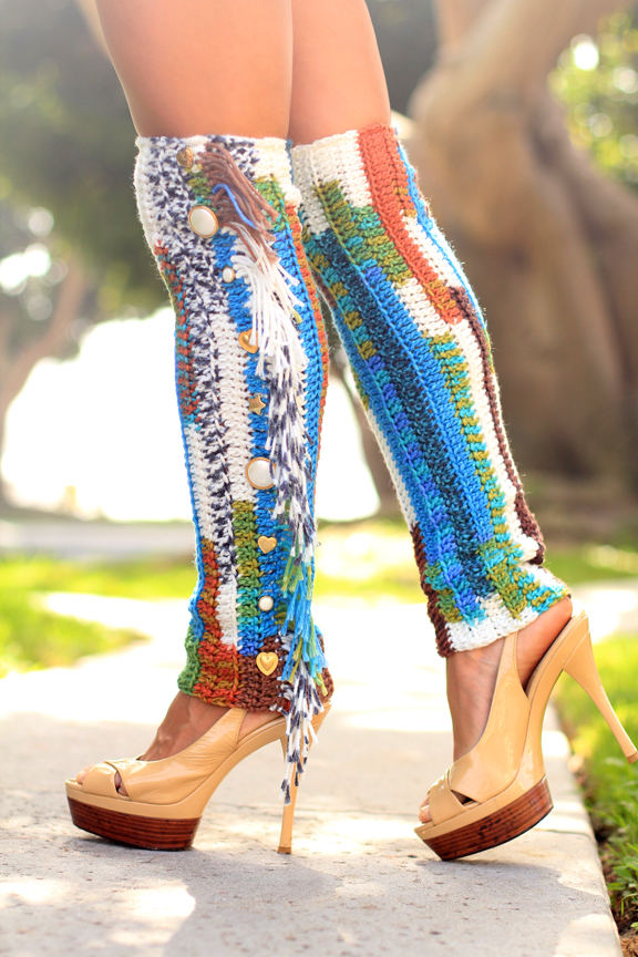 Mademoiselle Mermaid Things I Love Fringe Leg Warmers