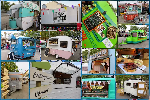 Happy Food Trucks in Lloret de Mar, Costa Brava, Spain