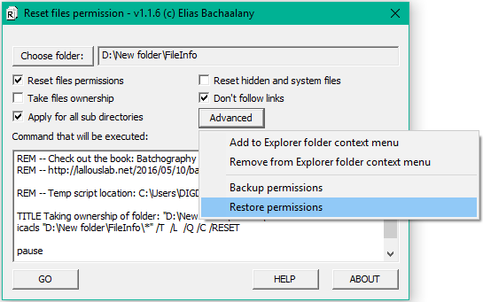 วิธีรีเซ็ตการอนุญาตไฟล์ NTFS ใน Windows โดยใช้ Graphical Utility