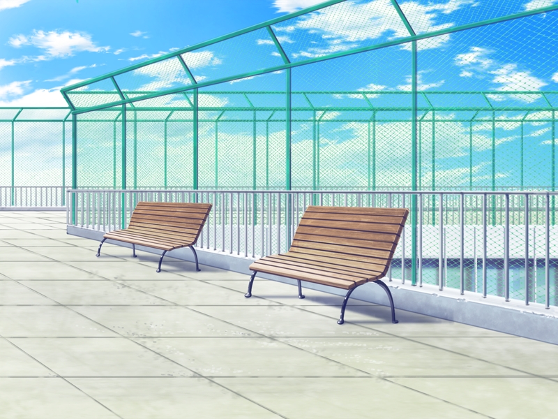 Anime Landscape: School Rooftop (Anime Background)