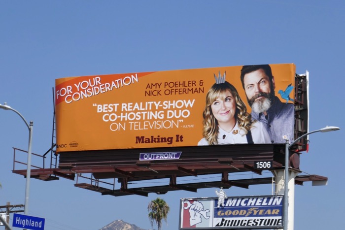 Making It 2019 Emmy nominee billboard Highland Avenue Making It 2019 Emmy nominee billboard