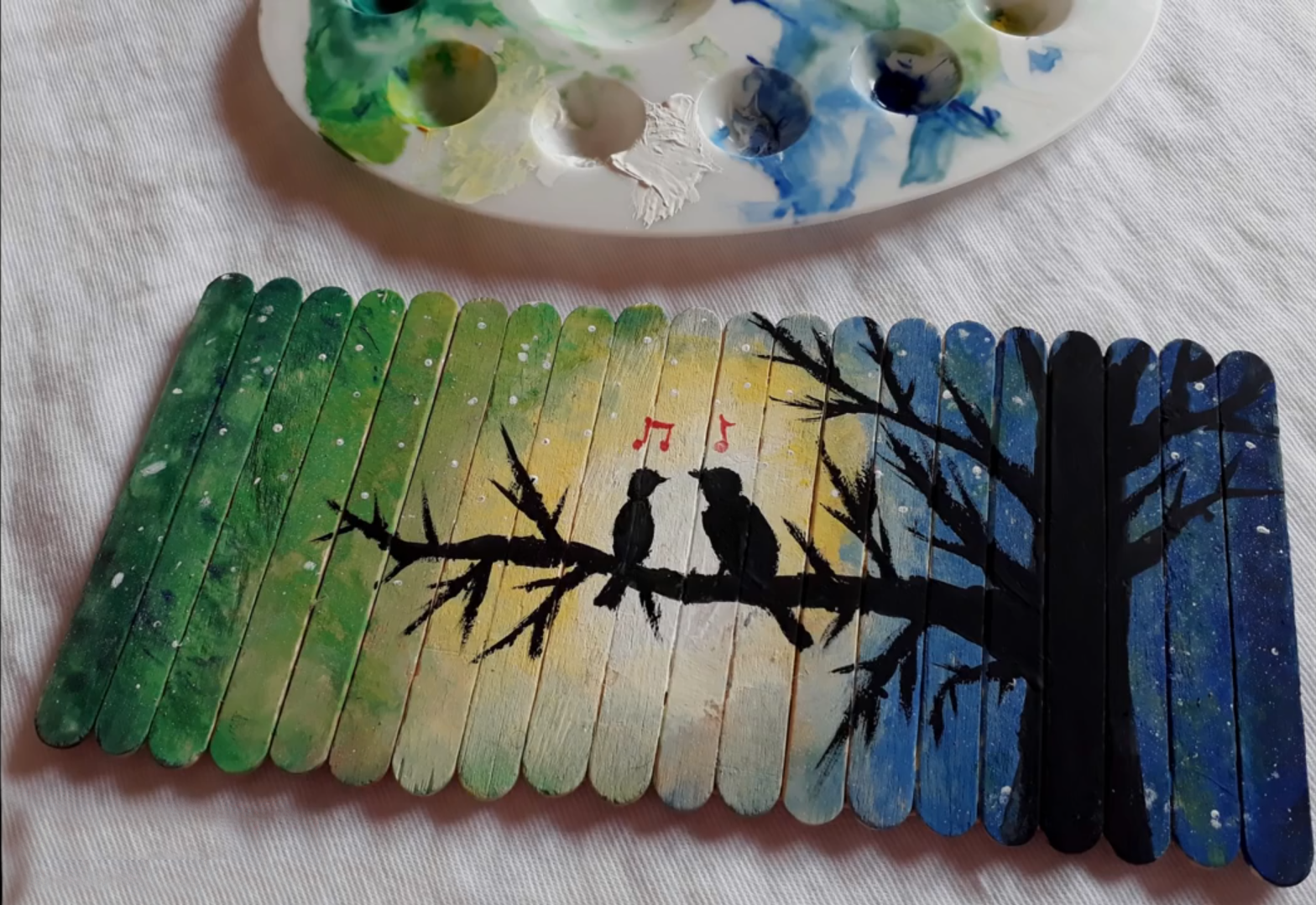 Arts Tube 1 الرسم على أعواد الخشب اعواد الآيس كريم