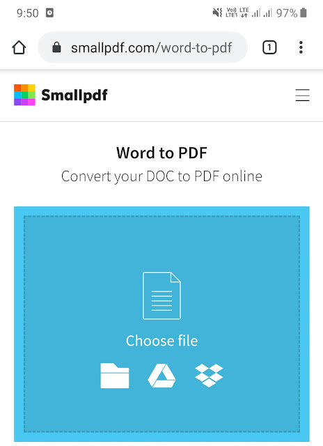 Convert Word to PDF online