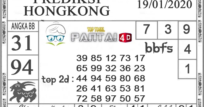 Chezmaitaipearls Tabel Shio 2020 Hongkong