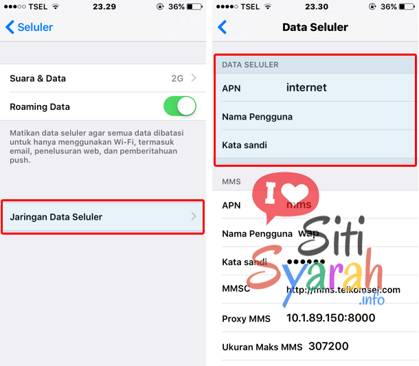 setting apn iPhone