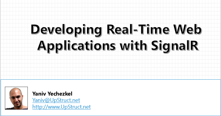 Developing Real-Time Web Applications with SignalR