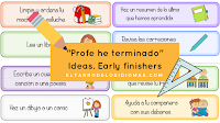 ideas para trabajar en clase. ideas para organizar en clase de primaria. para alumnos que terminan antes las actividades