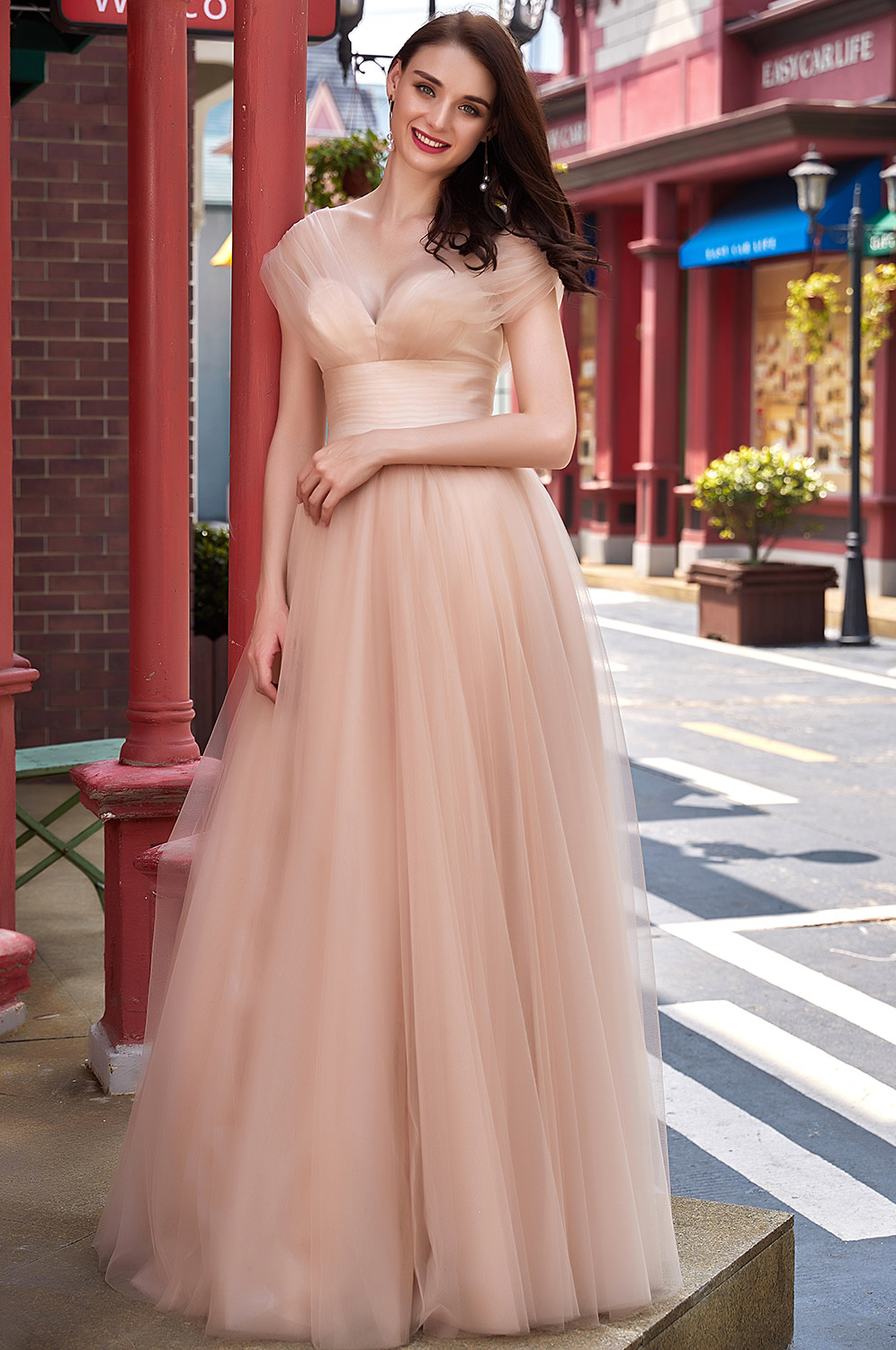  eDressit Sexy Sweetheart Bodice elegant Tulle Prom Party Dress