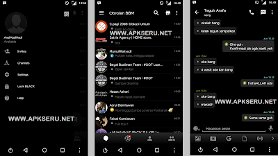 BBM Mod Black Theme V2.13.0.22 BBM Mod Black Theme V2.13.0.22 APKSeru