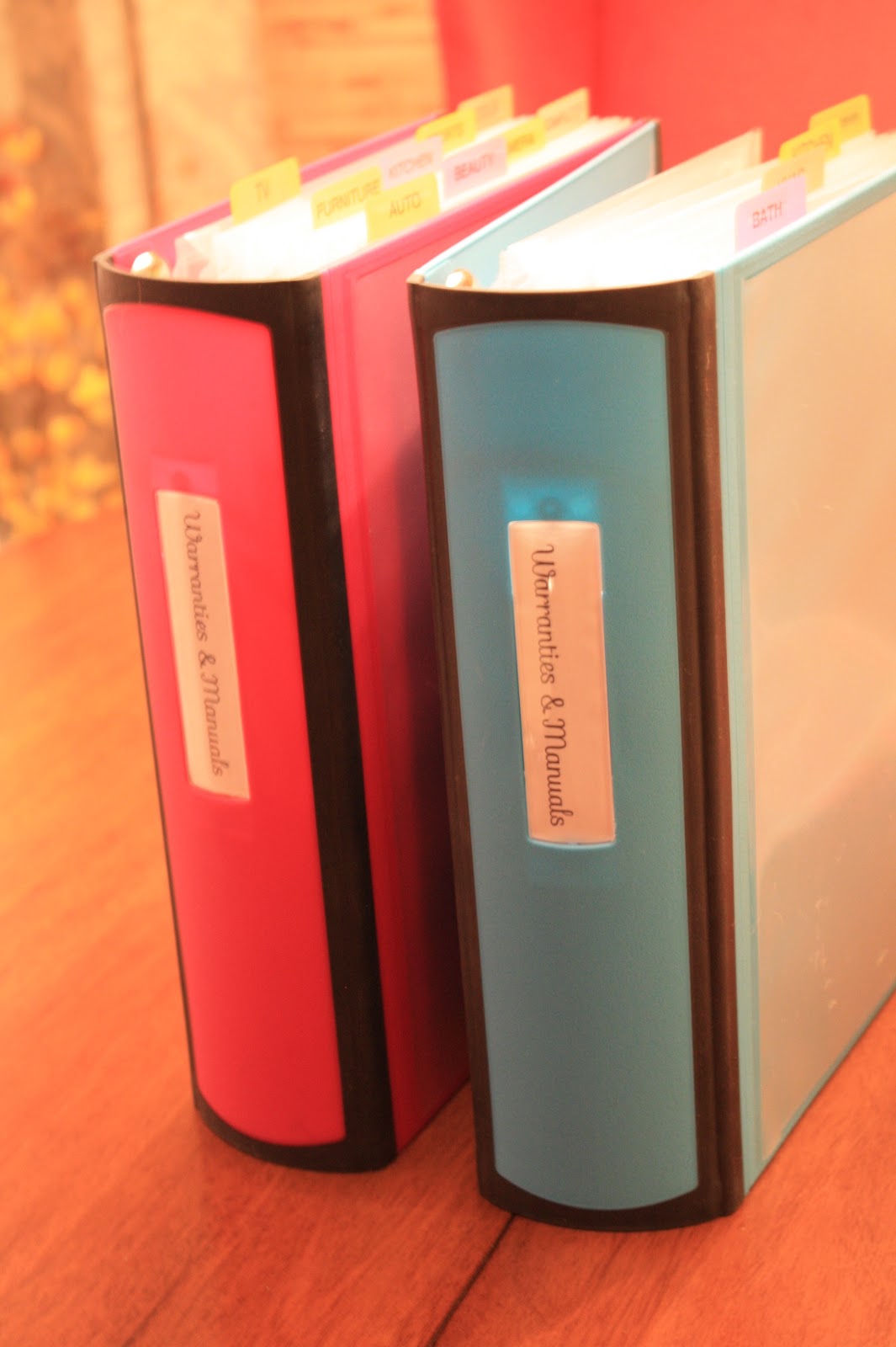 Shush In Your Home: Organizing Household Warranties & Manuals