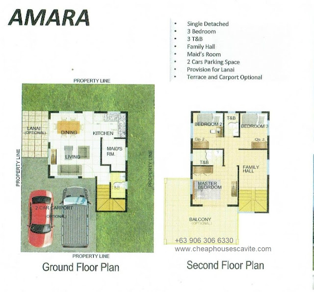 Amara at Riverlane Trail Single Detached - Pag-ibig Cheap Houses for sale in Cavite